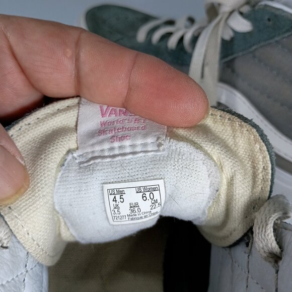 Vans ComfyCush Sk8-Hi SAMPLE Reissue Unisex Beech Marshmallow Sneakers Women's 6 - Picture 9 of 10